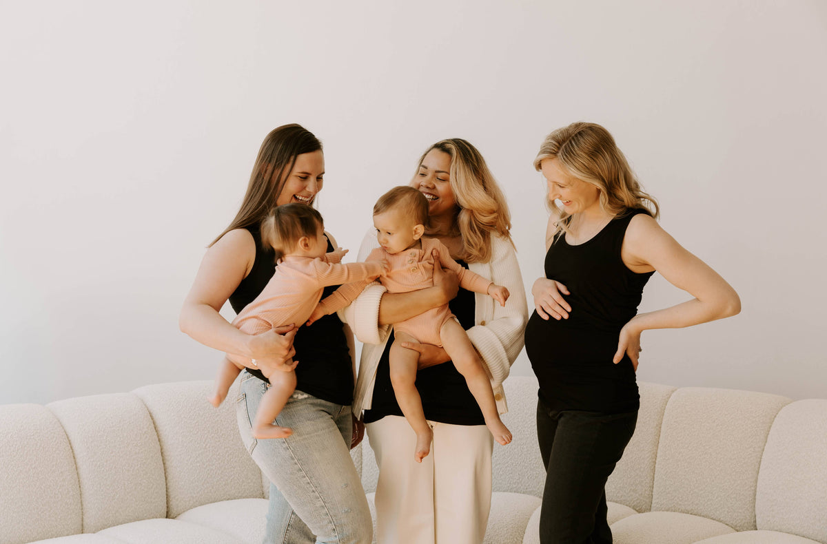 MLM Brand Everywhere Breastfeeding Tank Top - Black