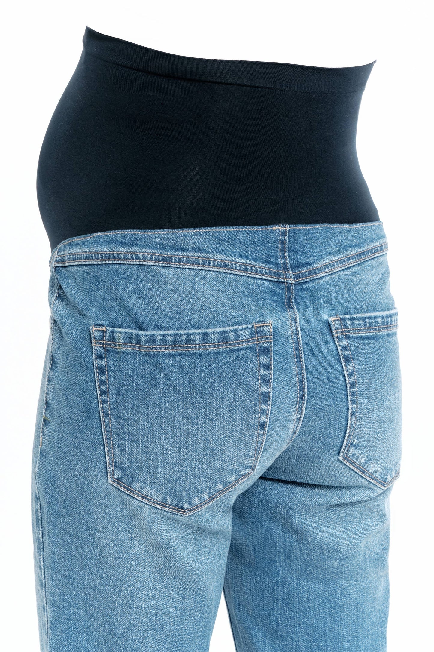 Maternity Straight Leg Jean w/ Bellyband