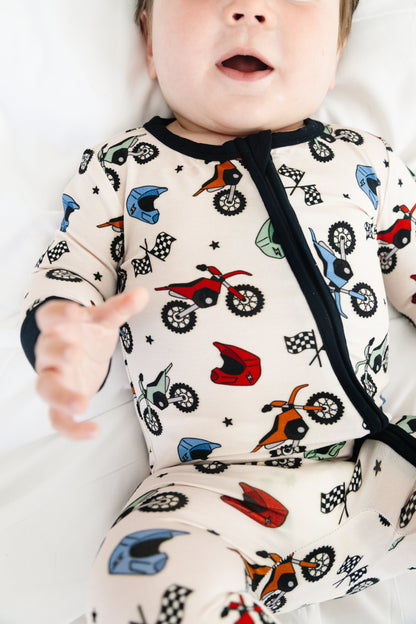 Sleepy Sage Co Little Racers Sleeper Pajama