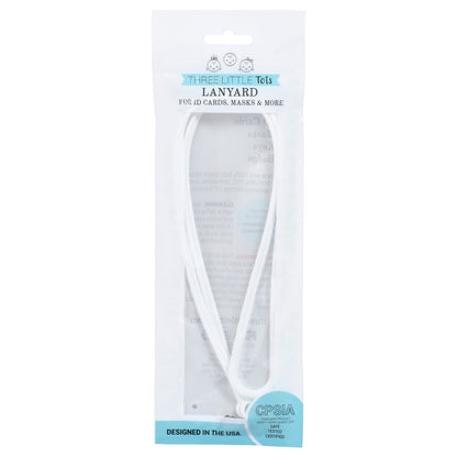 Three Little Tots Silicone Lanyard for ID Badges, Masks, Keys & More