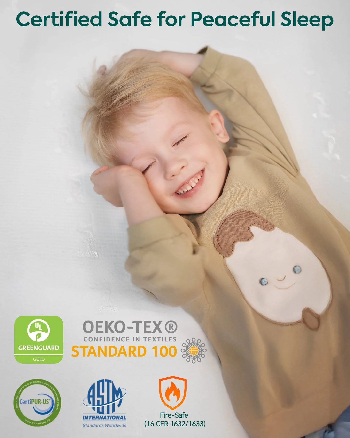 Babelio Cloud 1 | Dual-Sided Breathable Crib & Toddler Mattress
