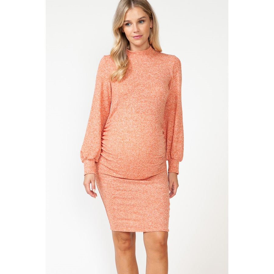 Maternity Mock Neck Fashion Dress