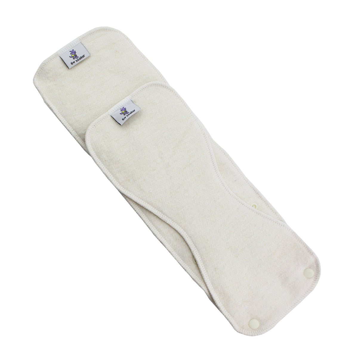 Kanga Care 6r Soaker Insert Set | Raw Hemp Cotton Fleece