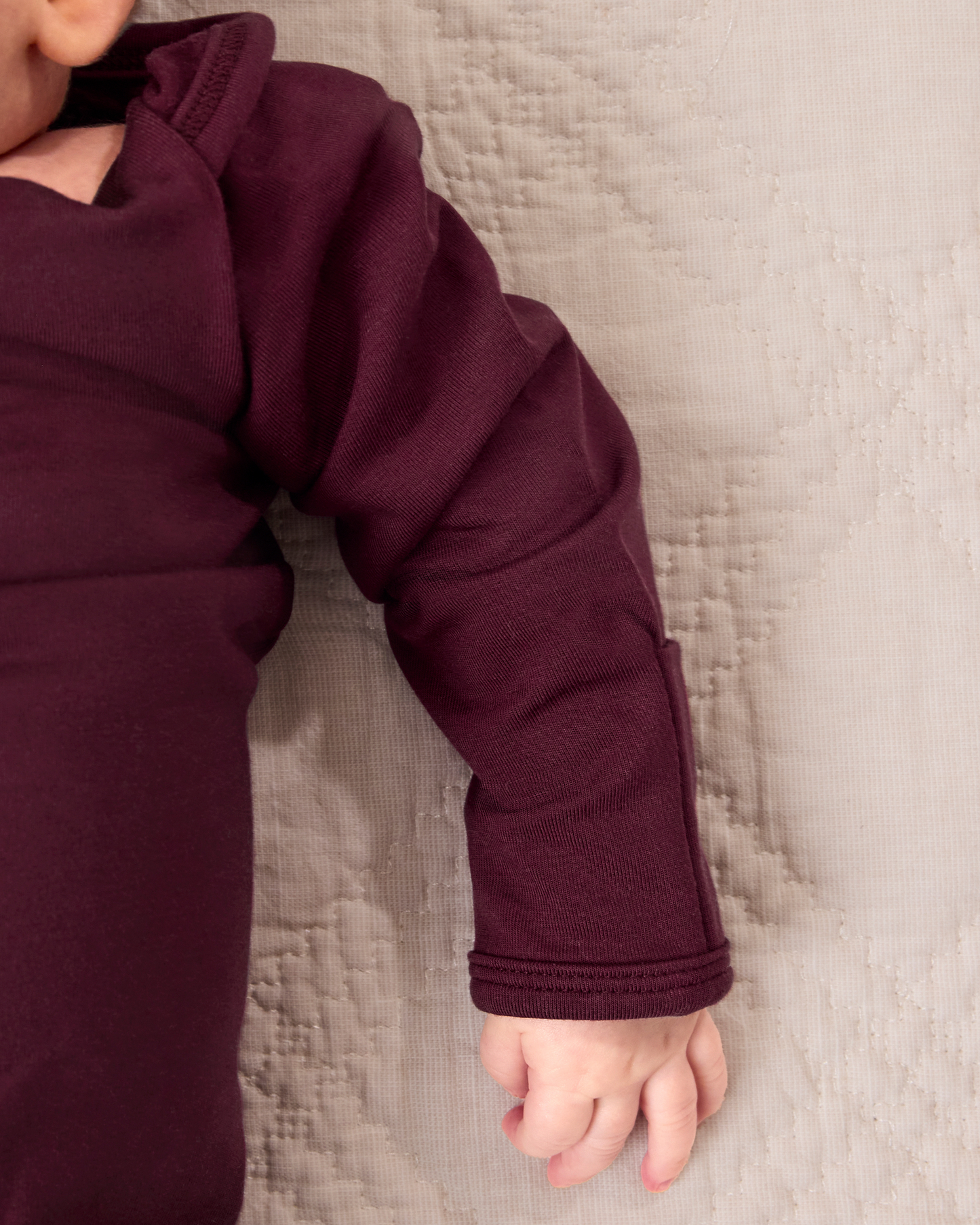 Cozy Bamboo Baby Gown & Hat
