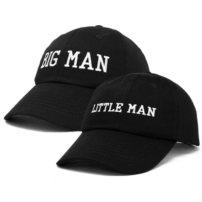 Big Man Little Man Father Son Matching Caps