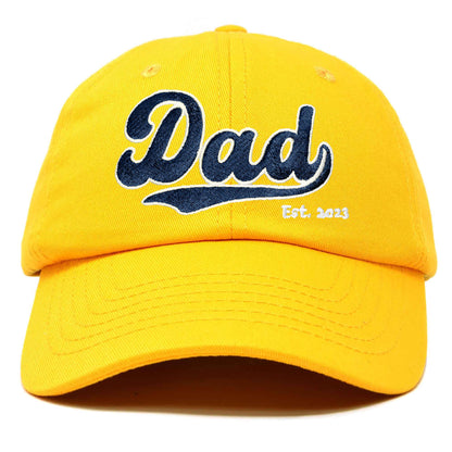 Dad Embroidered Varsity Cotton Hat
