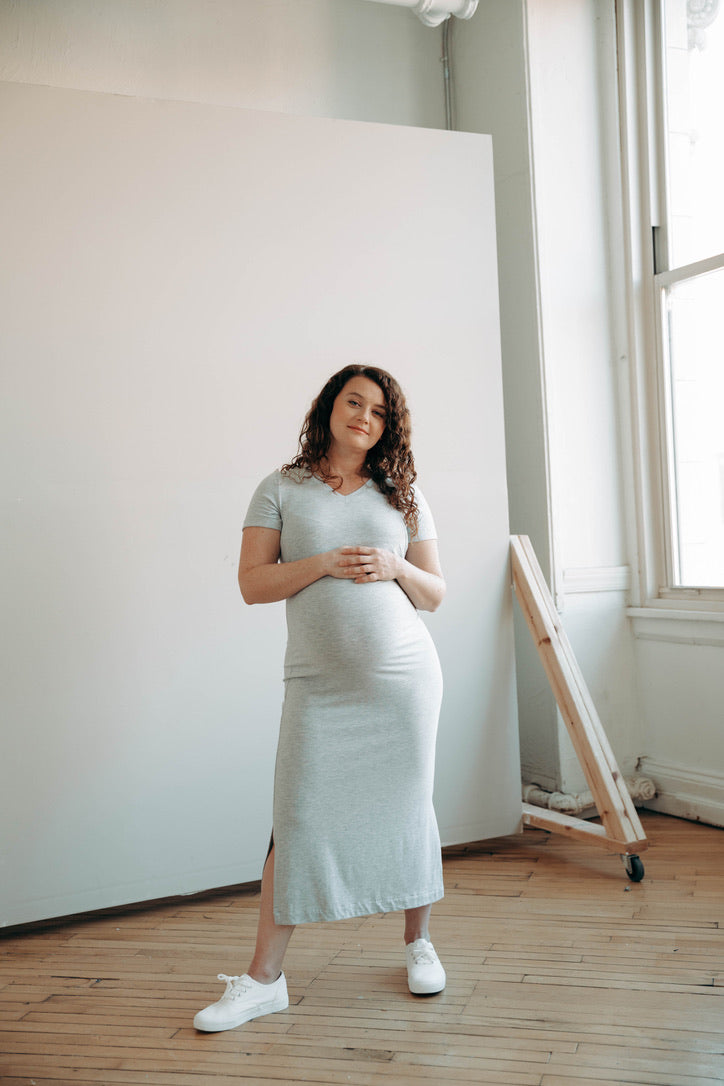 MLM Brand Everyday Breastfeeding Dress - Americano Brown