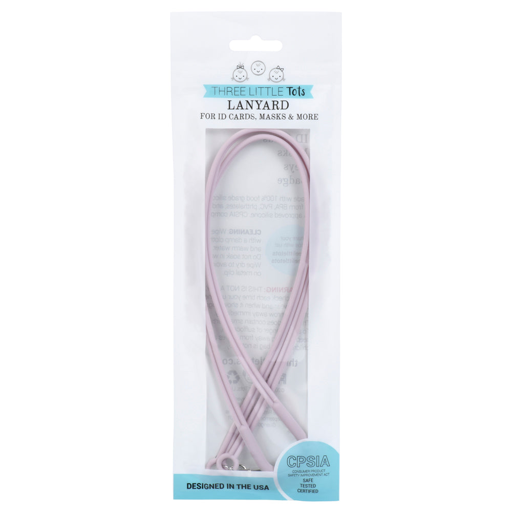 Three Little Tots Silicone Lanyard for ID Badges, Masks, Keys & More