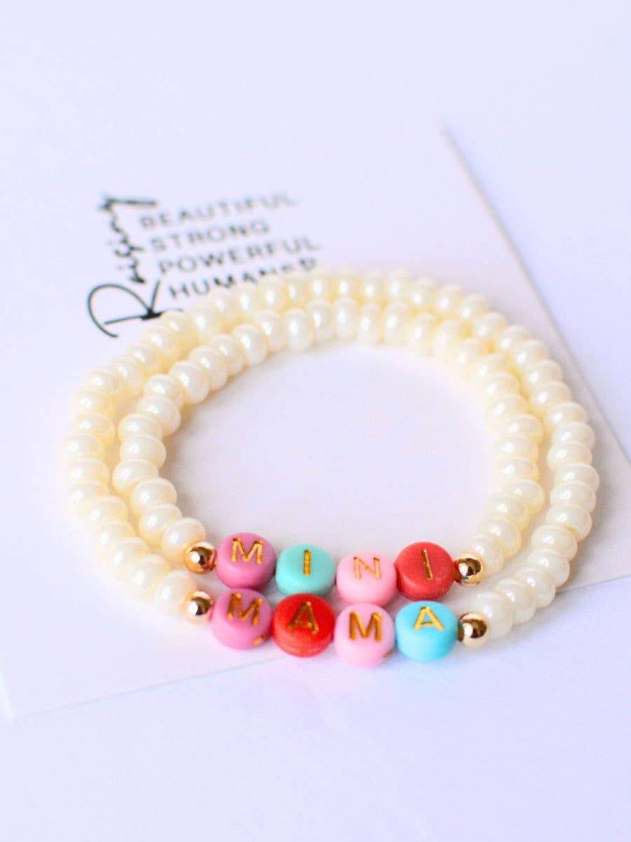 Pearl Mama Mini Matching Bracelet Set