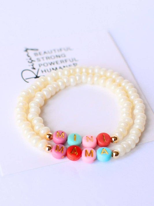 Pearl Mama Mini Matching Bracelet Set
