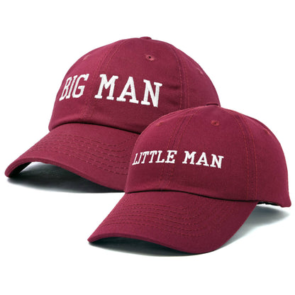 Big Man Little Man Father Son Matching Caps