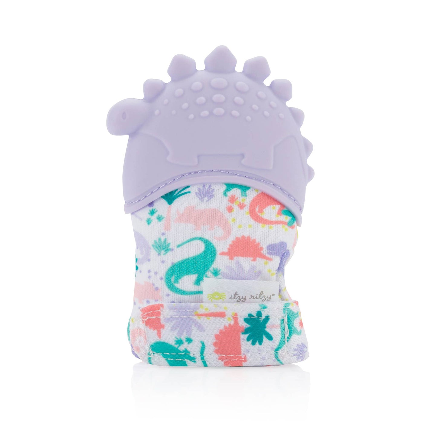 Lilac Dino Itzy Mitt™ Silicone Teething Mitts