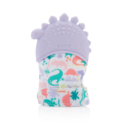 Lilac Dino Itzy Mitt™ Silicone Teething Mitts