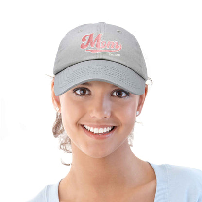Varsity Mom Embroidered Cotton Hat