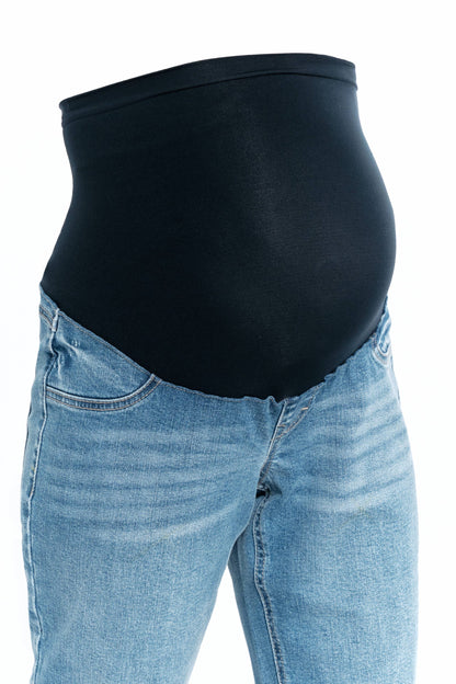 Maternity Straight Leg Jean w/ Bellyband