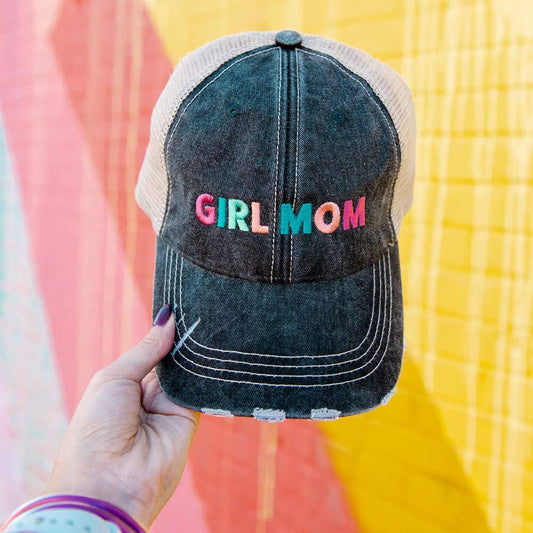 Girl Mom Multicolored Trucker Hat