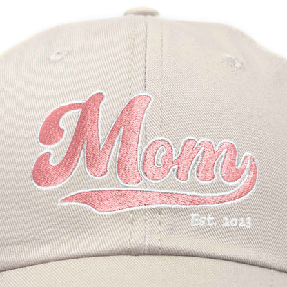 Varsity Mom Embroidered Cotton Hat
