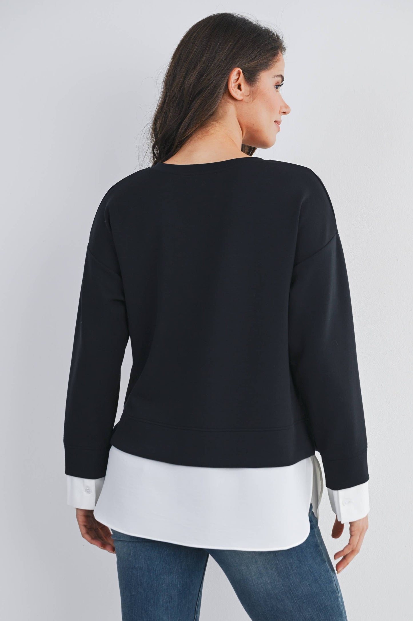 Maternity Twofer Pullover Top