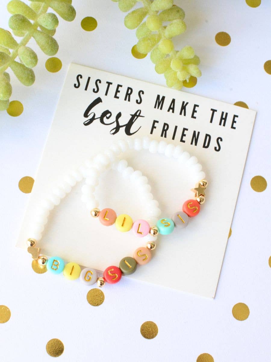 Big Sis Lil Sis Best Friends Bracelet Set