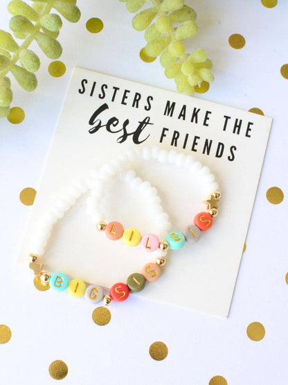 Big Sis Lil Sis Best Friends Bracelet Set