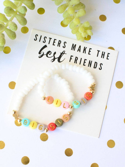 Big Sis Lil Sis Best Friends Bracelet Set