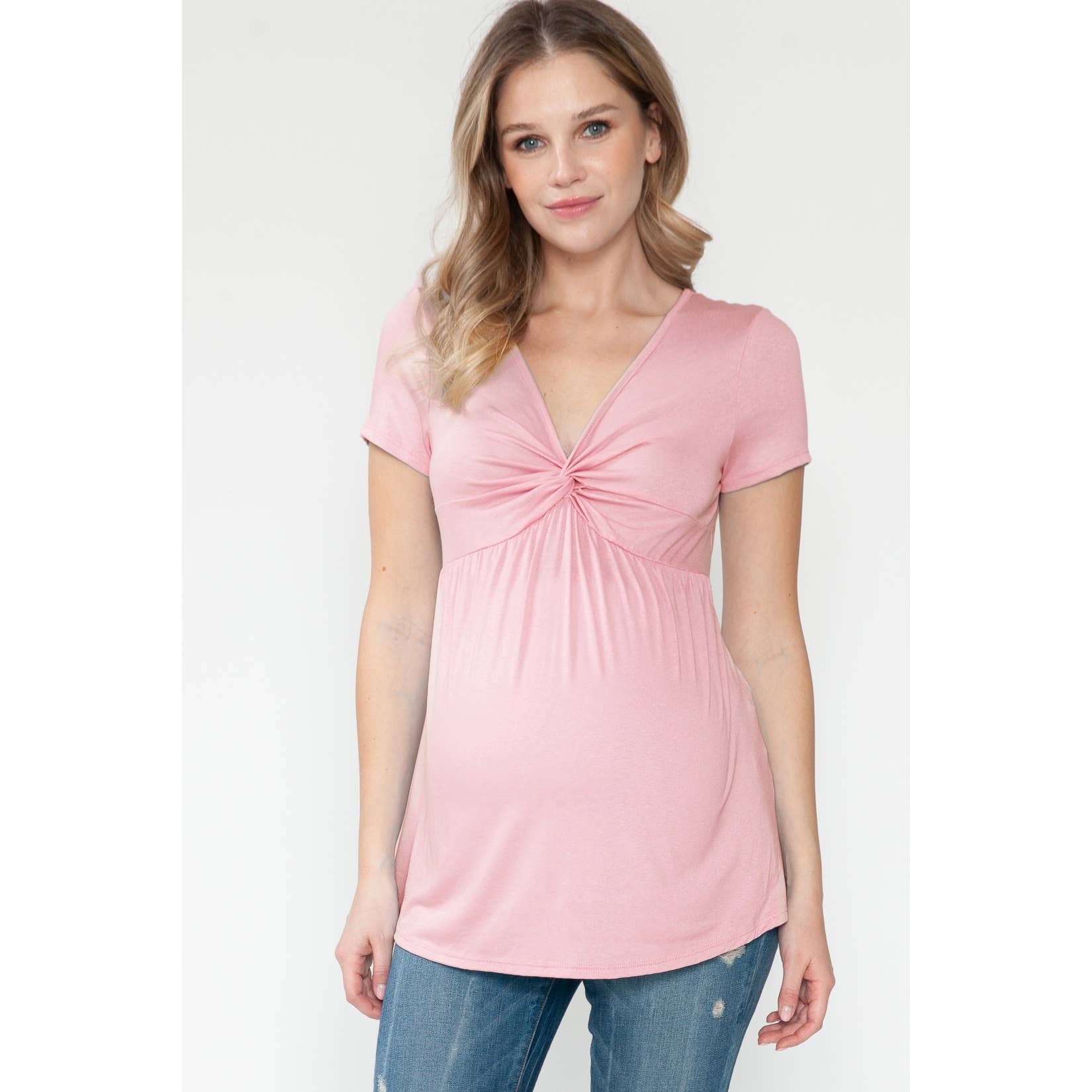 Maternity Front Twist Top – Delilah's Maternity