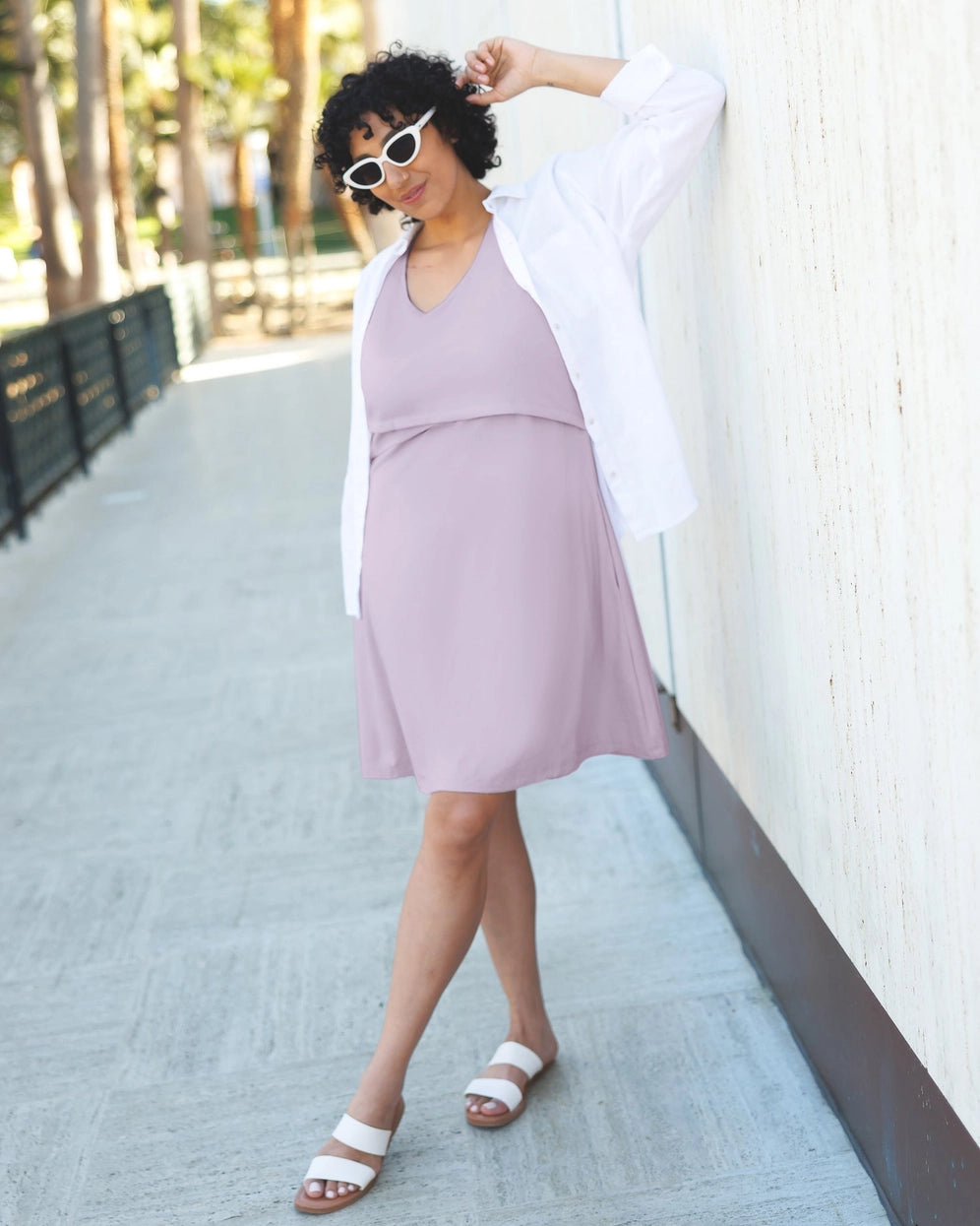 Penelope Crossover Nursing Dress