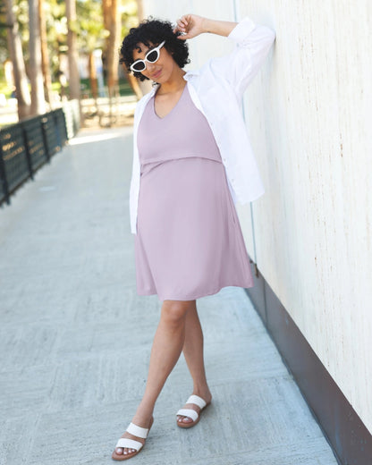 Penelope Crossover Nursing Dress