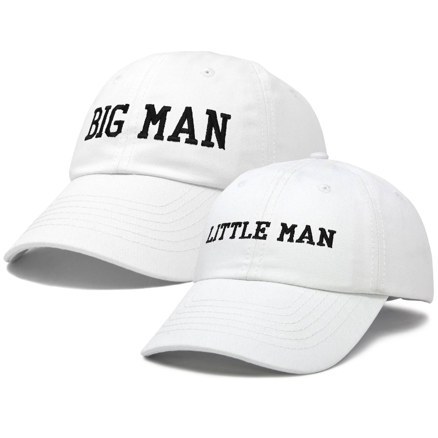Big Man Little Man Father Son Matching Caps