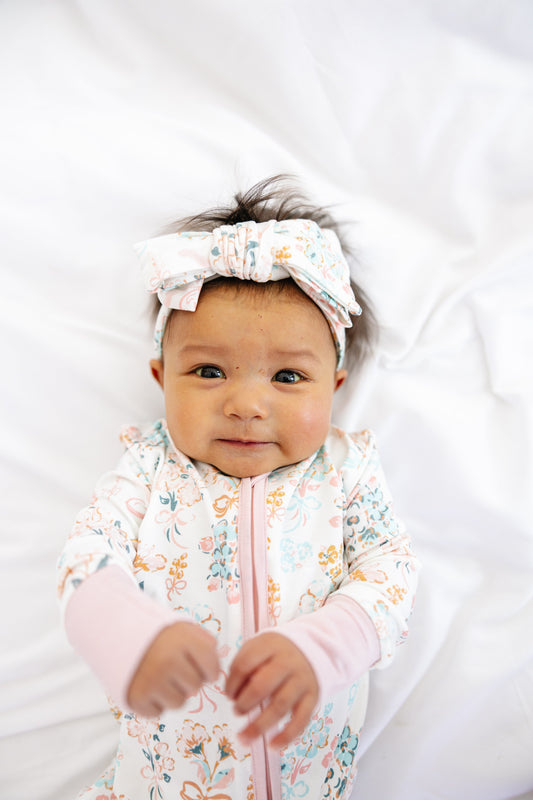 Sleepy Sage Co Whimsy Garden Bow Headwrap