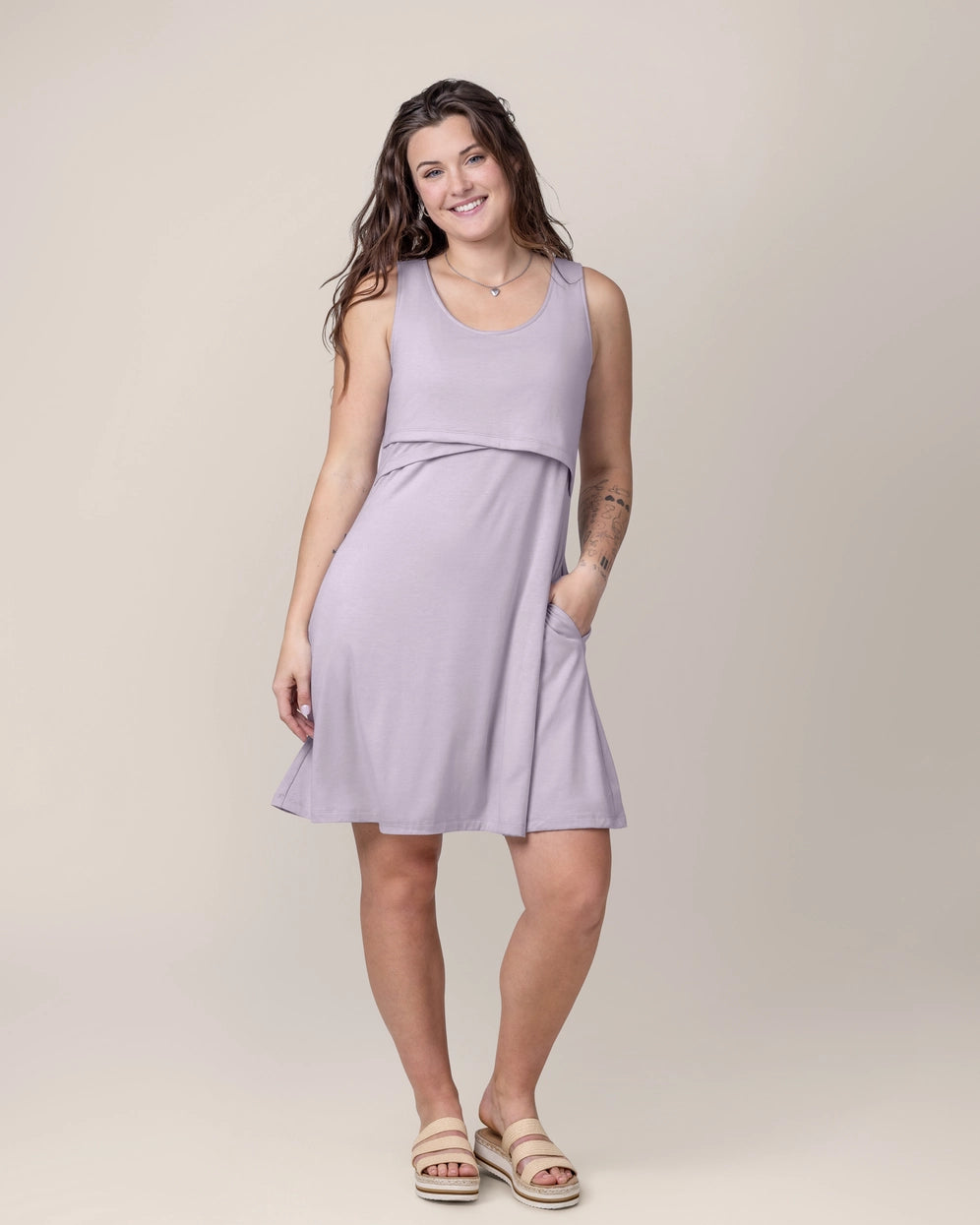 Penelope Crossover Nursing Dress