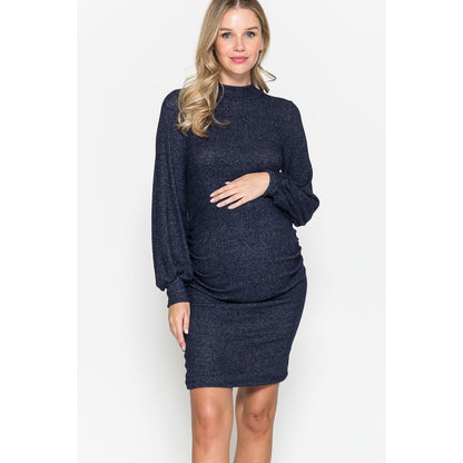 Maternity Mock Neck Fashion Dress