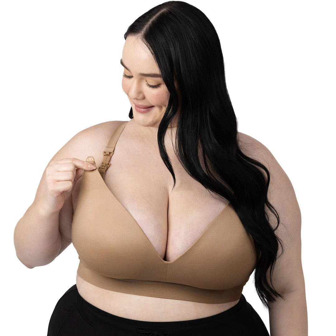 Minimalist Hands-Free Pumping & Nursing Plunge Bra