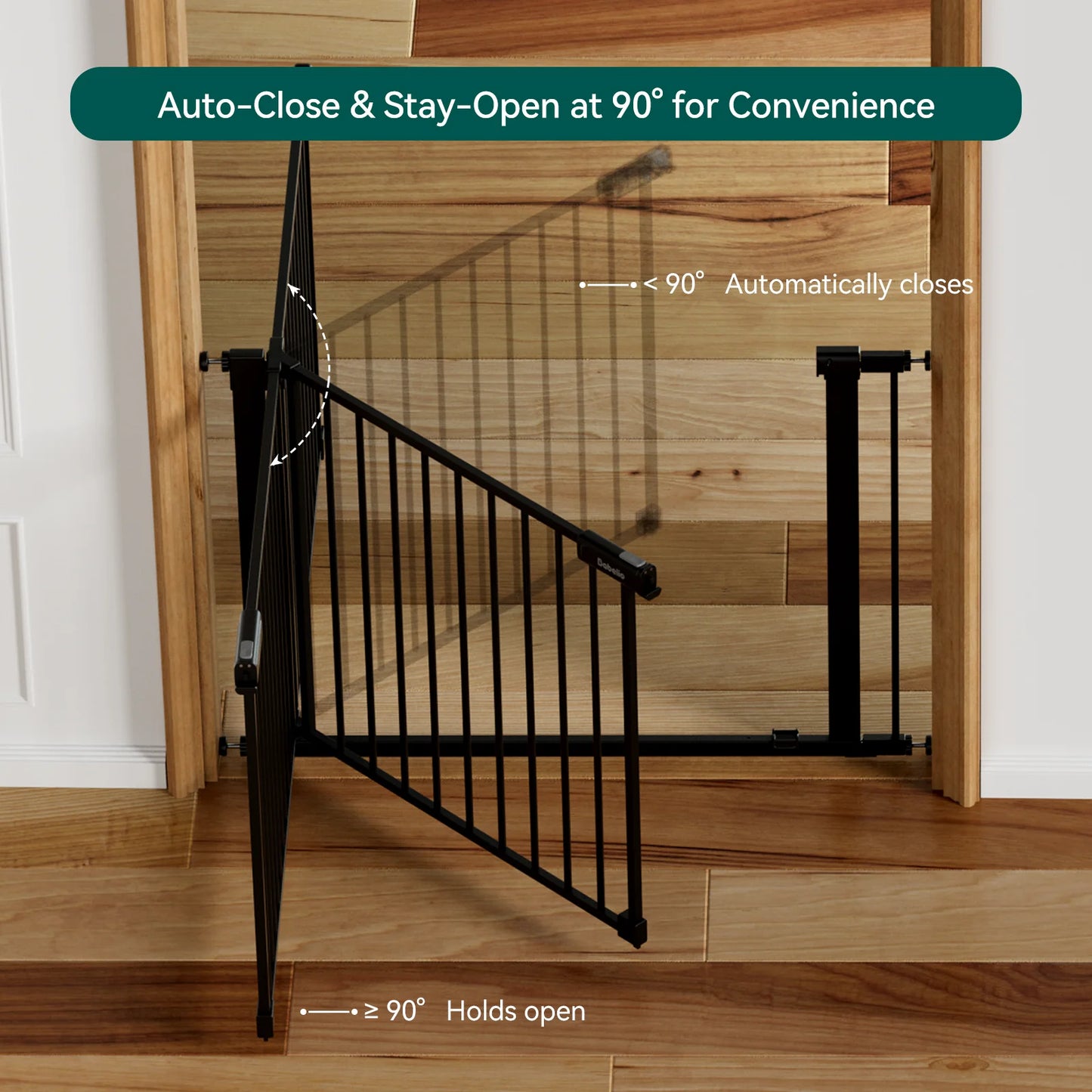 Babelio PressGuard Ⅱ | Upgrade Pressure-Mounted Baby Gate
