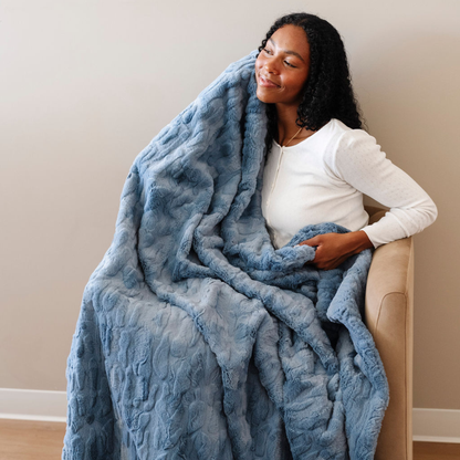 Saranoni Patterned Faux Fur XL Throw Blankets