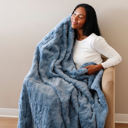 Saranoni Patterned Faux Fur XL Throw Blankets
