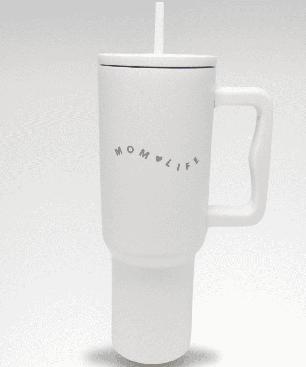 Sunflower Motherhood Mom Life Tumbler - 40oz Insulated Tumbler