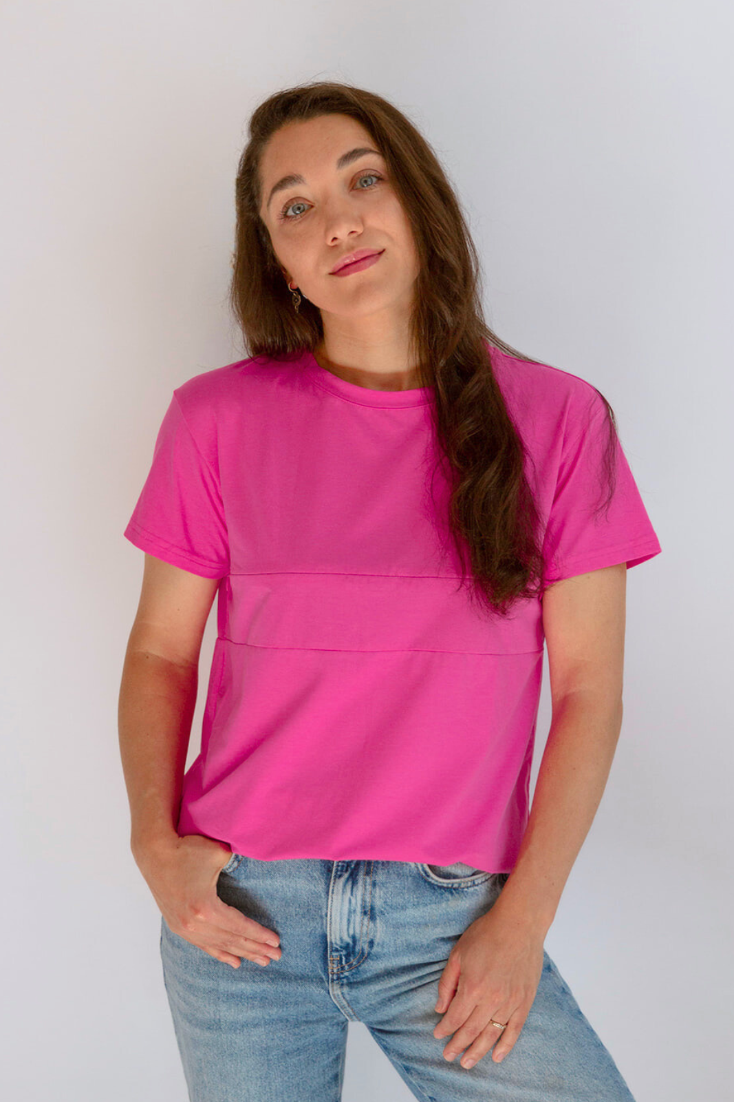 Movemama Full Zip Breastfeeding Tee