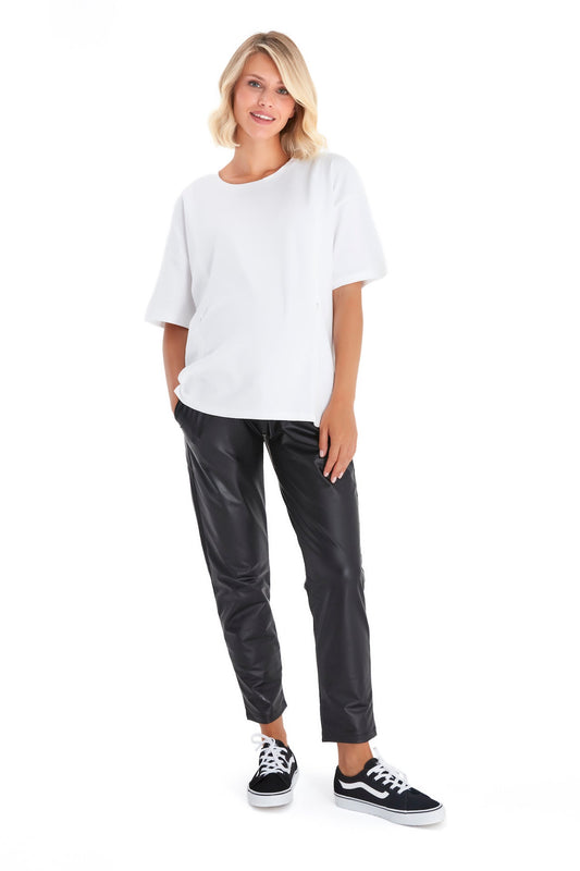 Accouchée Anytime Anywhere Side Zip Maternity/Nursing T-Shirt