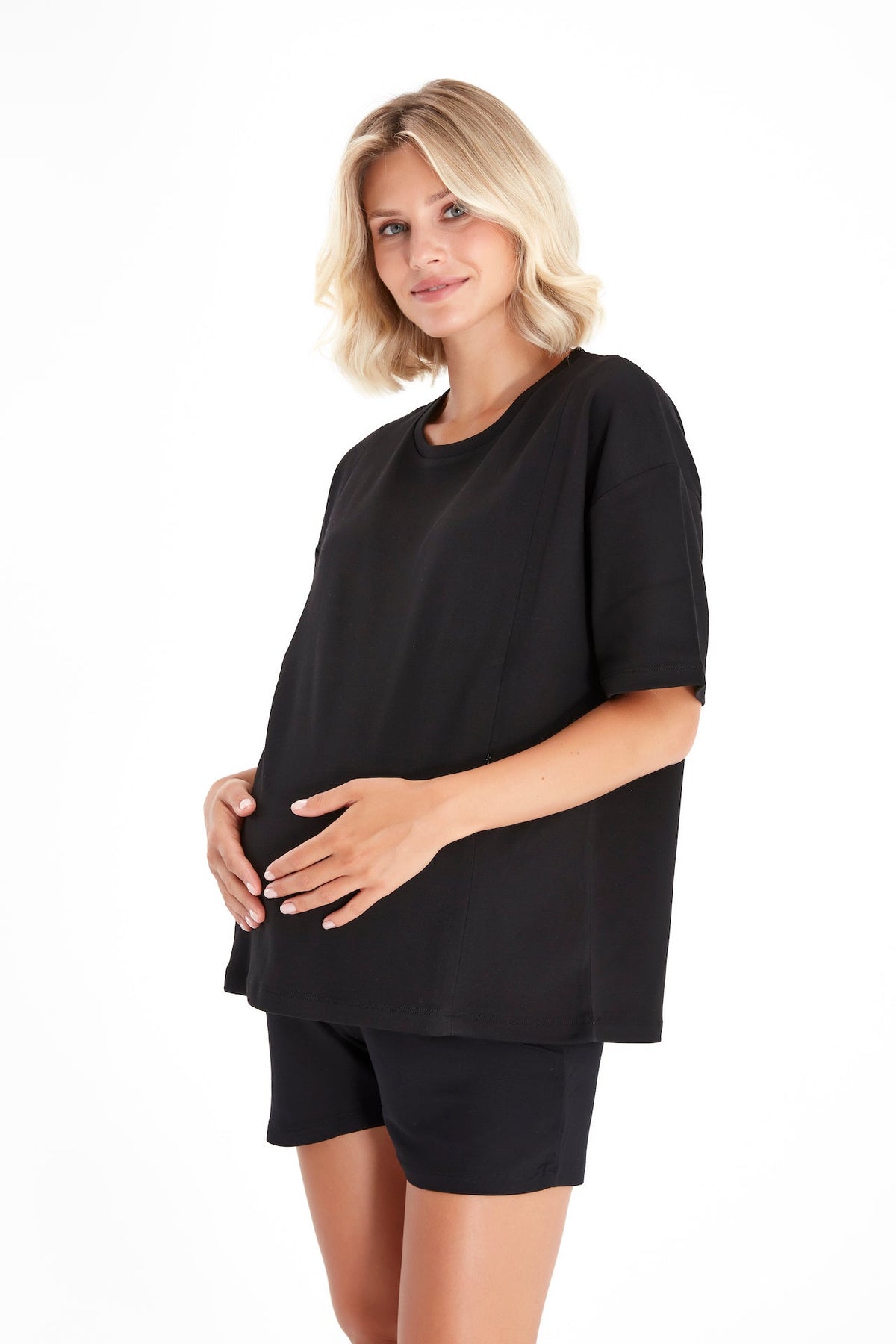 Accouchée Anytime Anywhere Side Zip Maternity/Nursing T-Shirt