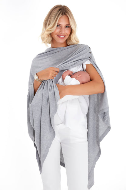 Accouchée 4-in-1 Multipurpose Supreme Cotton Cape Maternity/Nursing Shawl