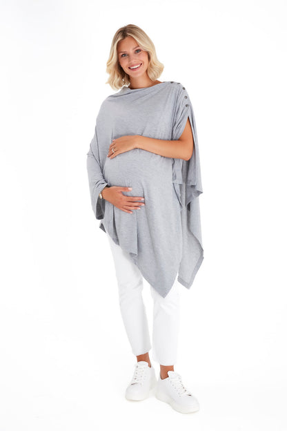Accouchée 4-in-1 Multipurpose Supreme Cotton Cape Maternity/Nursing Shawl