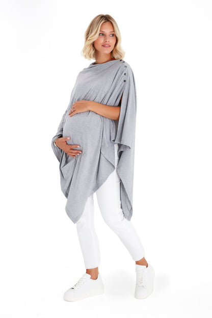 Accouchée 4-in-1 Multipurpose Supreme Cotton Cape Maternity/Nursing Shawl