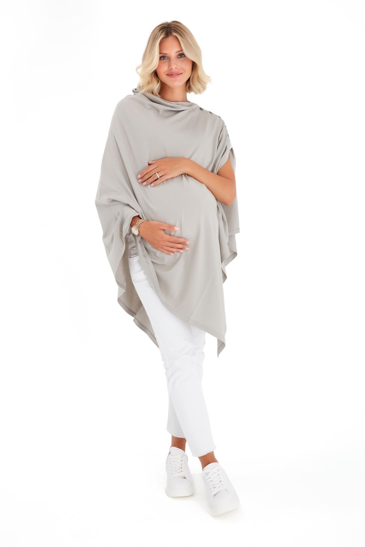 Accouchée 4-in-1 Multipurpose Supreme Cotton Cape Maternity/Nursing Shawl