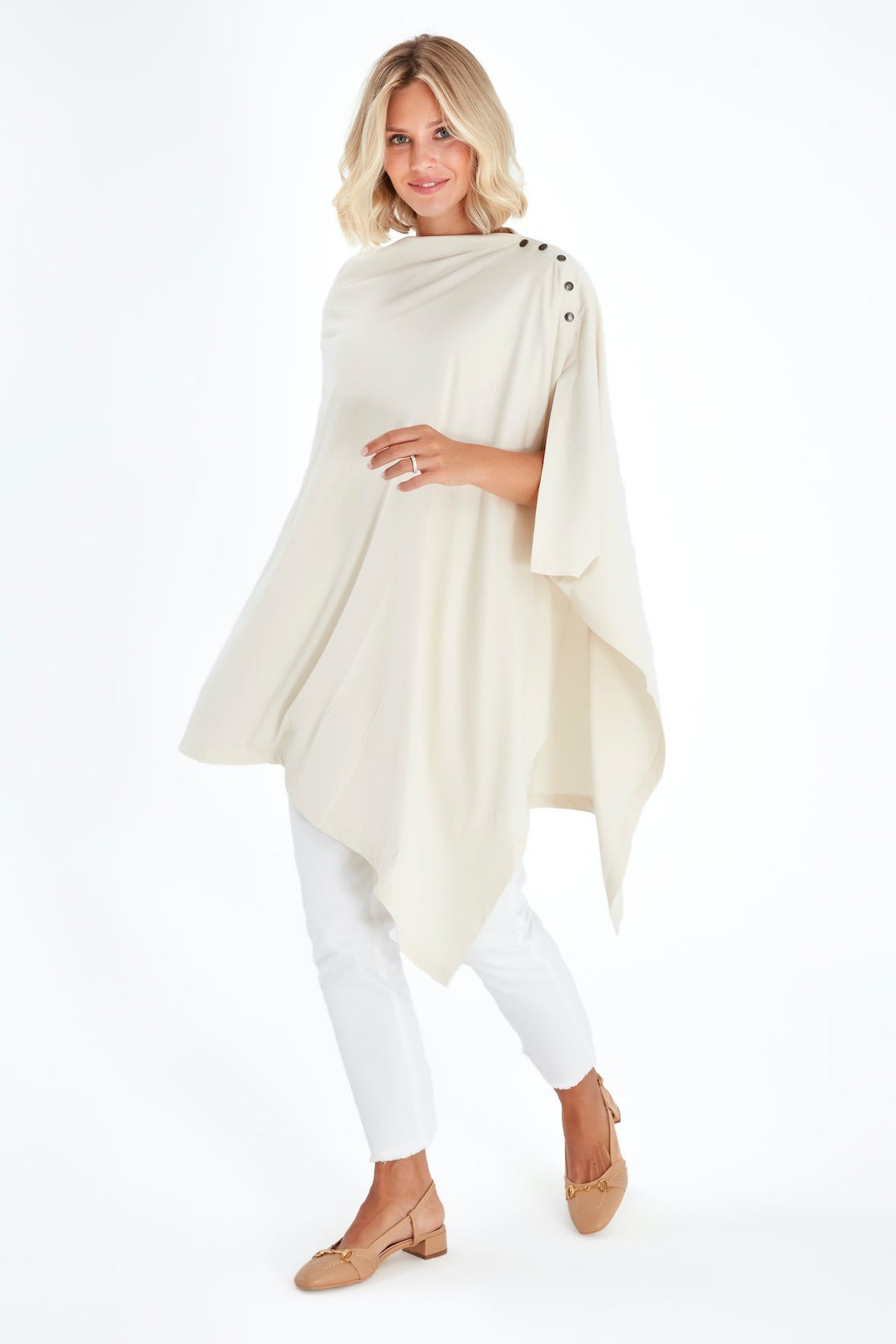 Accouchée 4-in-1 Multipurpose Supreme Cotton Cape Maternity/Nursing Shawl