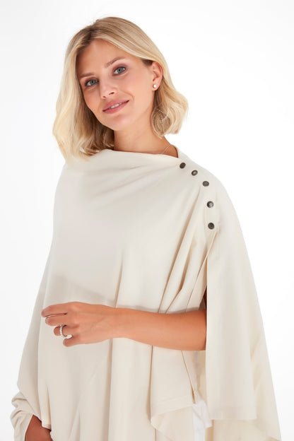 Accouchée 4-in-1 Multipurpose Supreme Cotton Cape Maternity/Nursing Shawl