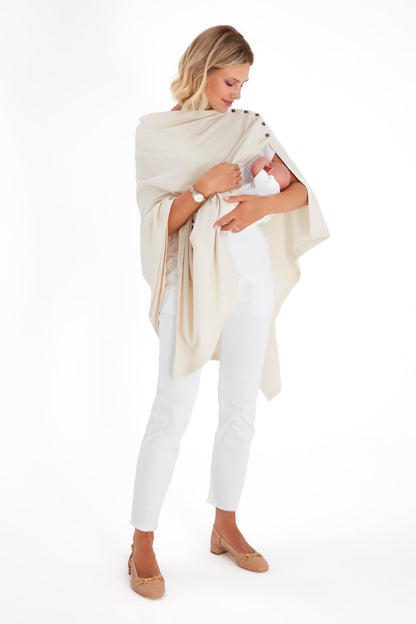 Accouchée 4-in-1 Multipurpose Supreme Cotton Cape Maternity/Nursing Shawl