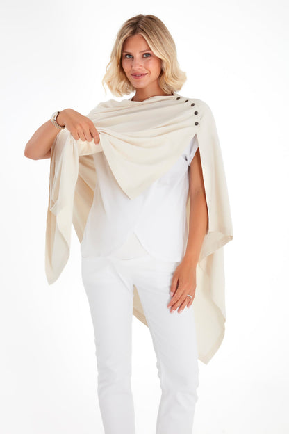 Accouchée 4-in-1 Multipurpose Supreme Cotton Cape Maternity/Nursing Shawl