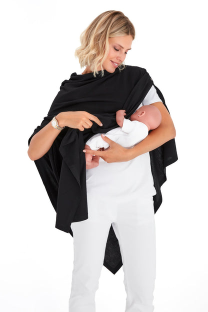 Accouchée 4-in-1 Multipurpose Supreme Cotton Cape Maternity/Nursing Shawl
