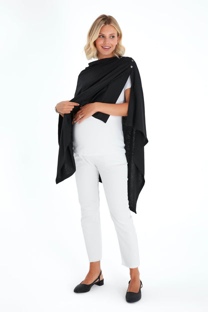 Accouchée 4-in-1 Multipurpose Supreme Cotton Cape Maternity/Nursing Shawl